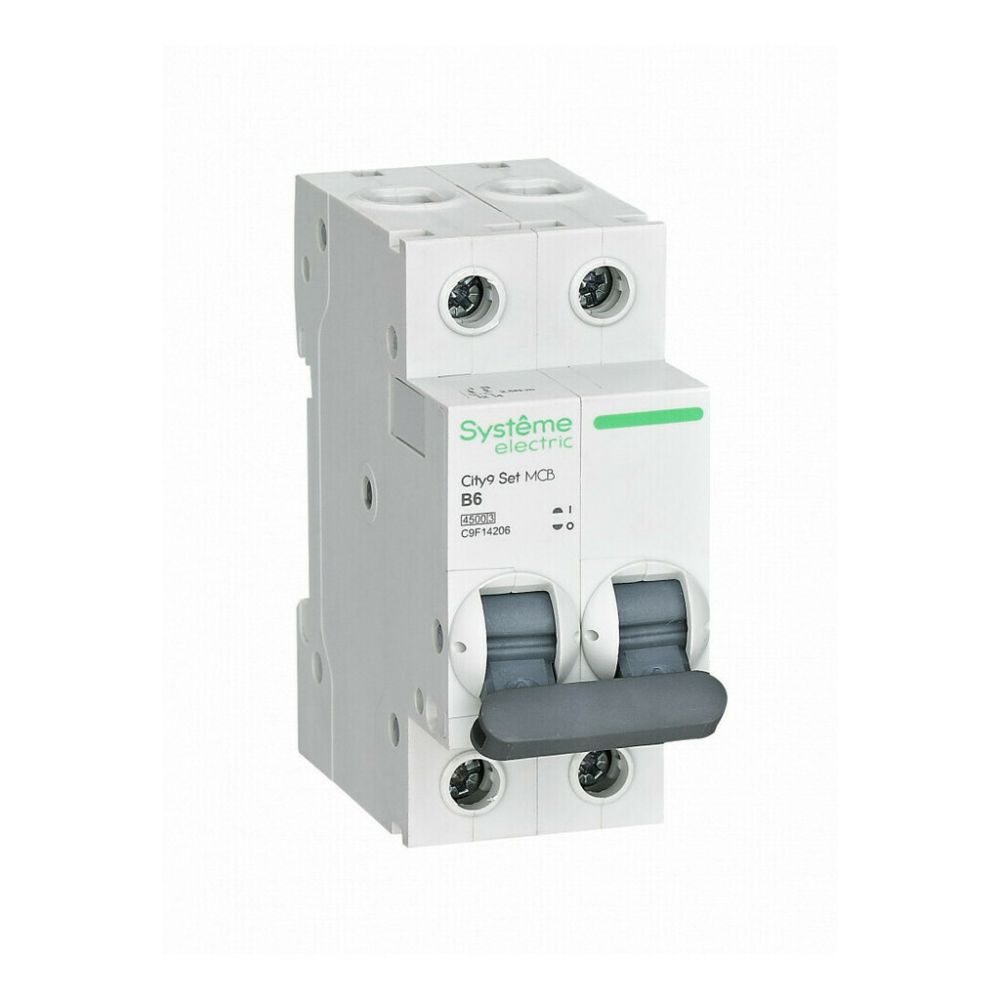 Автоматический выключатель Systeme Electric (Schneider Electric) City9 Set 2Р 6 A, тип B, 4.5 кА, C9F14206