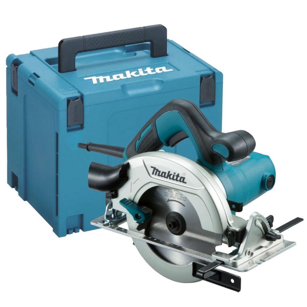 Дисковая циркулярная пила Makita, 1050 Вт, 160/165 мм, 5200 об/мин, в кейсе MakPac, HS6601J