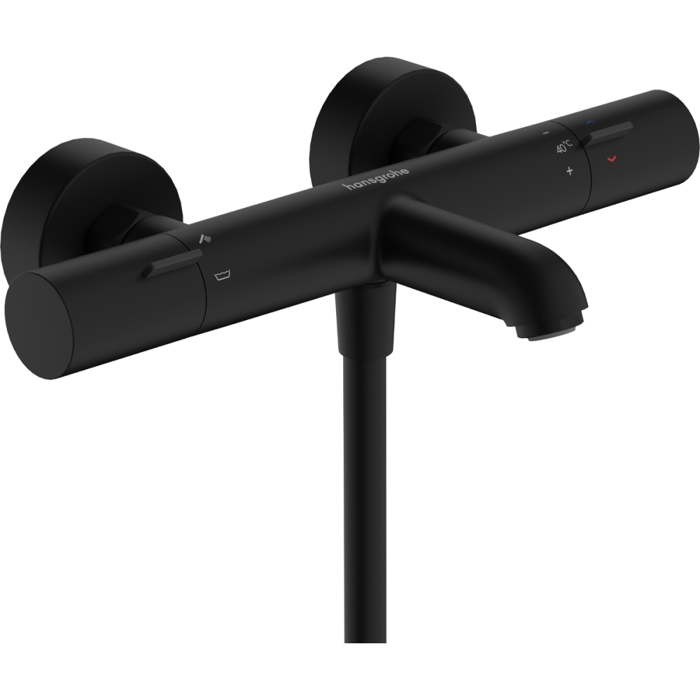 Термостат для ванны hansgrohe Ecostat Fine, внешнего монтажа, 13325670, матовый черный