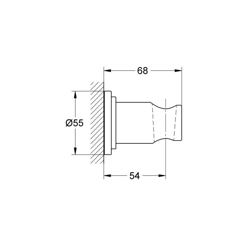 Держатель настенный для ручного душа GROHE Sena, хром (28690000)