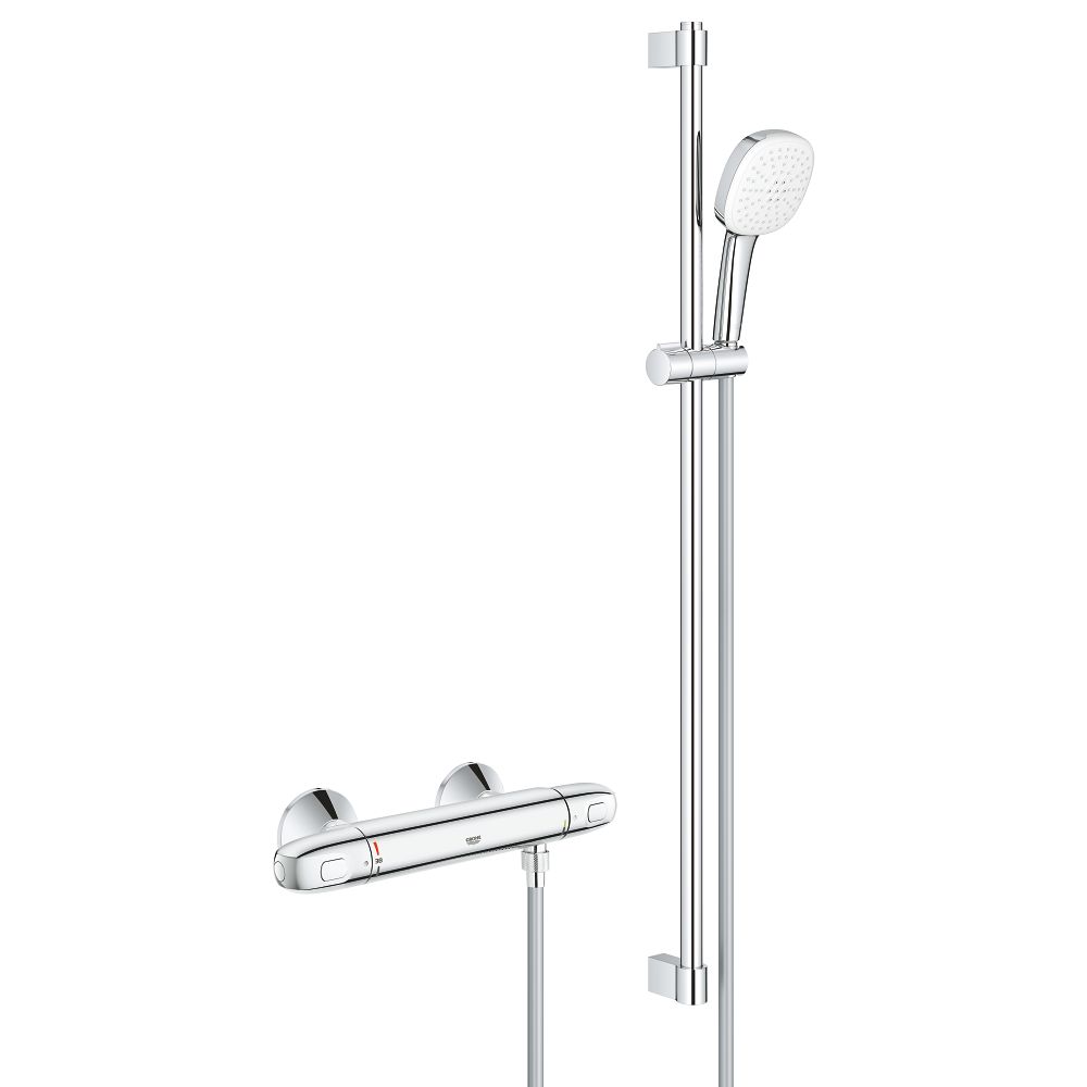 Термостат для душа GROHE Grohtherm 1000 с душевым гарнитуром, хром (34824005)