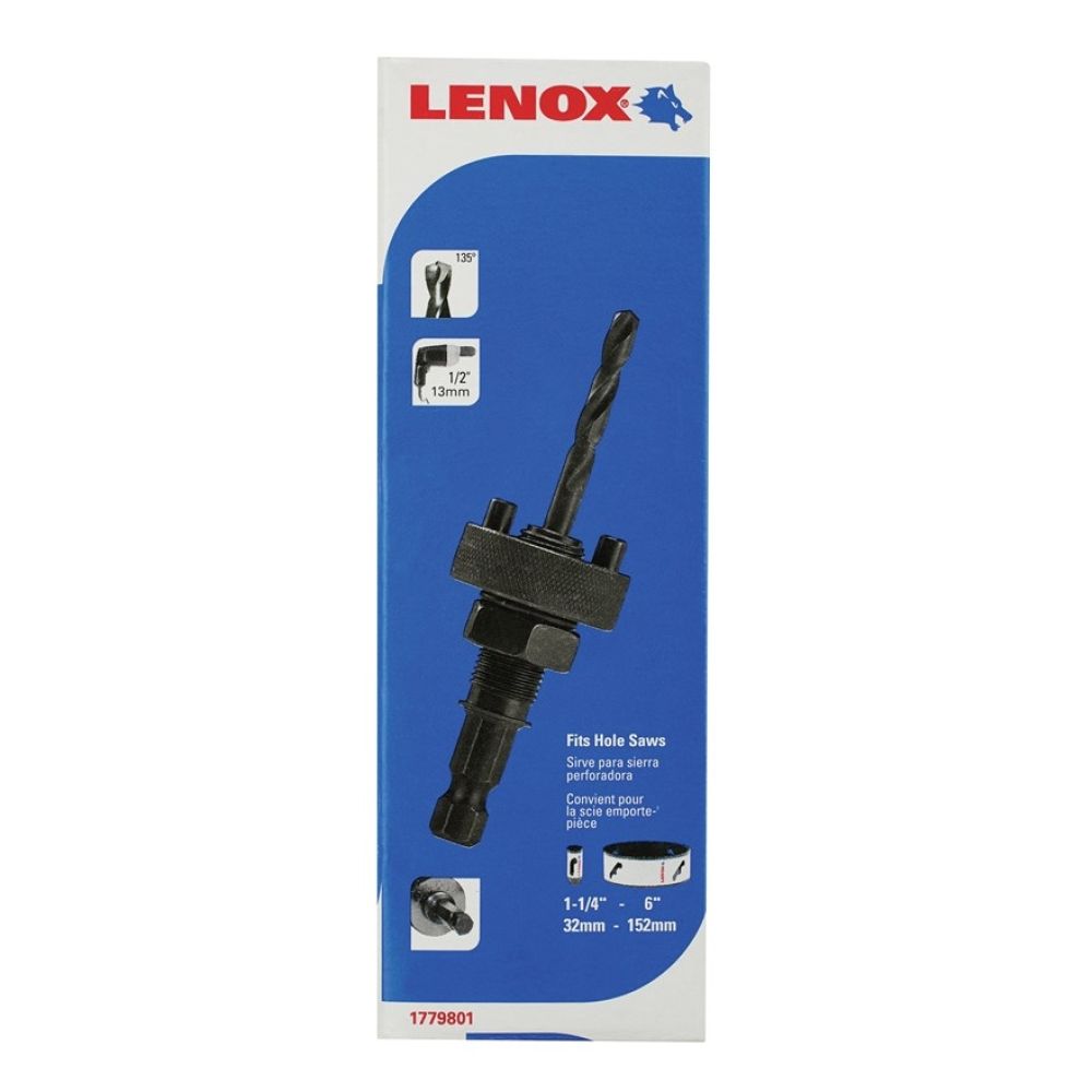 Держатель для биметаллических коронок Lenox, с пилотным сверлом, 4.25", 1779801