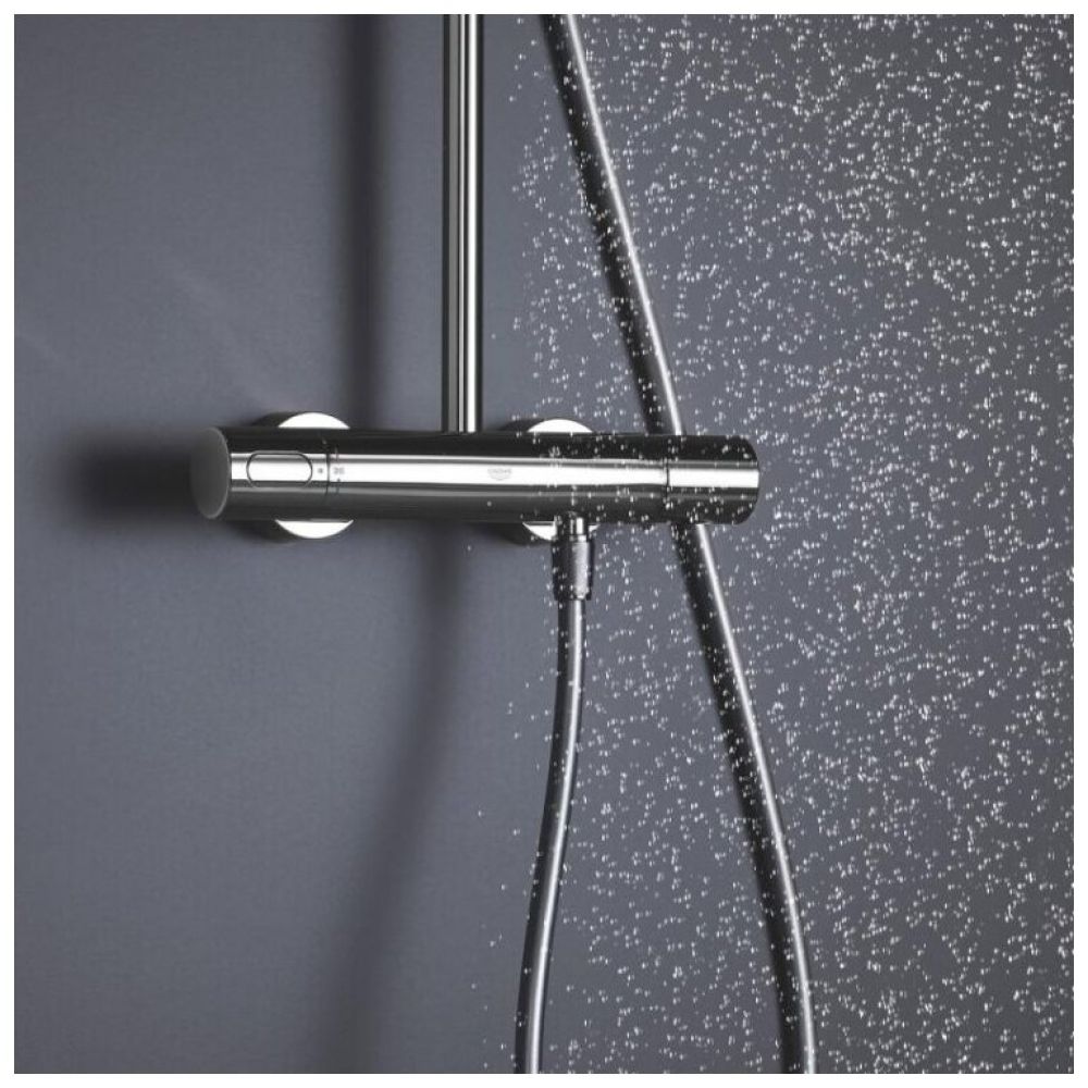 Душевая система GROHE Rainshower SmartActive 310 с термостатом для душа, белая луна (26648LS0)