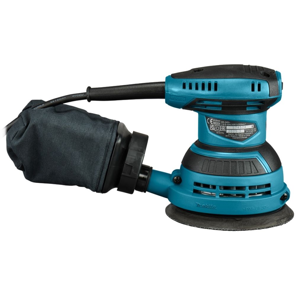Эксцентриковая шлифмашина Makita M9204B, 240 Вт, 125 мм, 12000 кол/мин