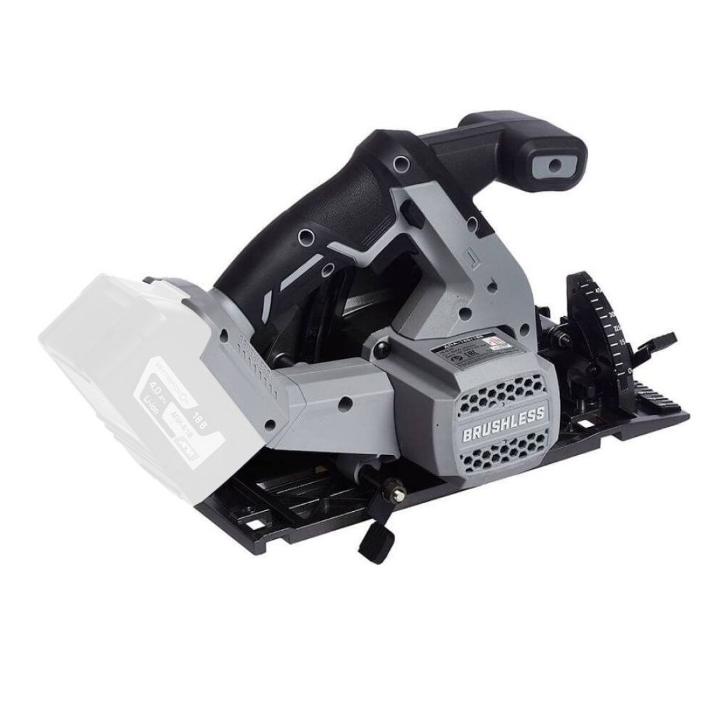 Аккумуляторная дисковая пила ИНТЕРСКОЛ ДПА-165/18В, 18 В, 165 мм, 5000 об/мин, без АКБ и ЗУ (577.0.0.70)