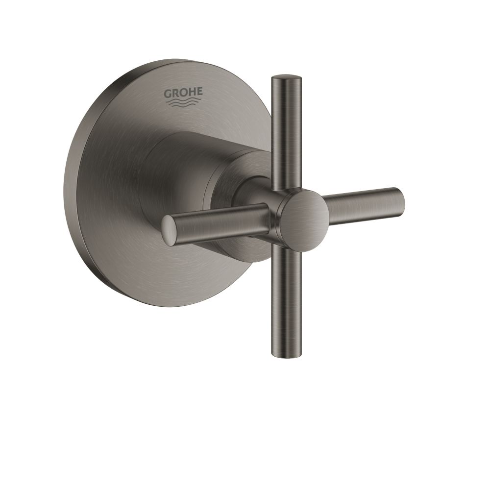 Внешняя часть вентиля GROHE Atrio, крестообразная ручка, темный графит матовый (19069AL3)