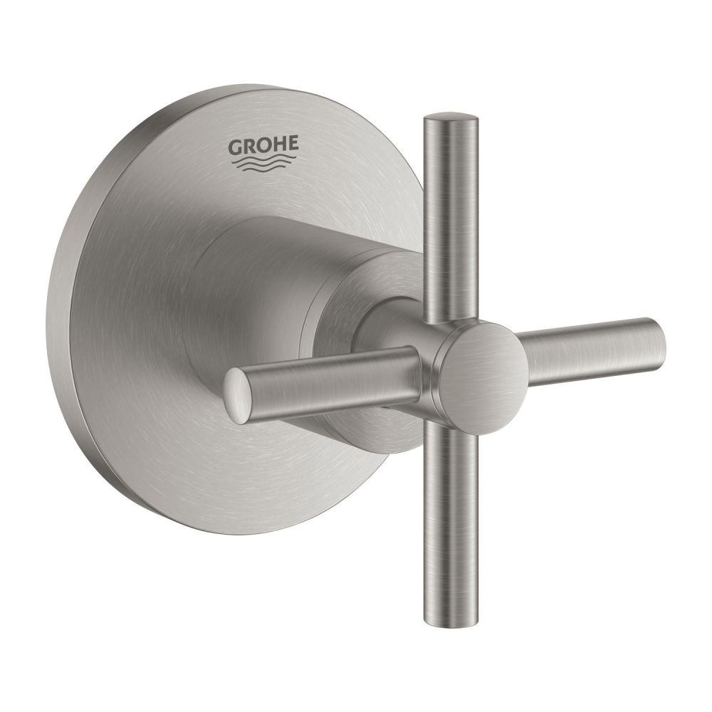Внешняя часть вентиля GROHE Atrio, крестообразная ручка, суперсталь (19069DC3)