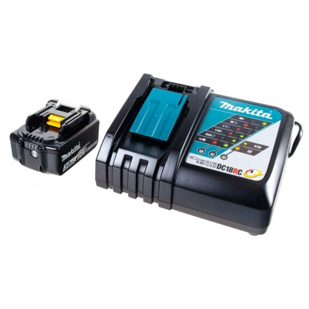Набор Makita: аккумулятор BL1830B, Li-Ion, 18 В, 3 Ач и зарядное устройство DC18RC, 7.2-18 В, 3 А, 191A25-2