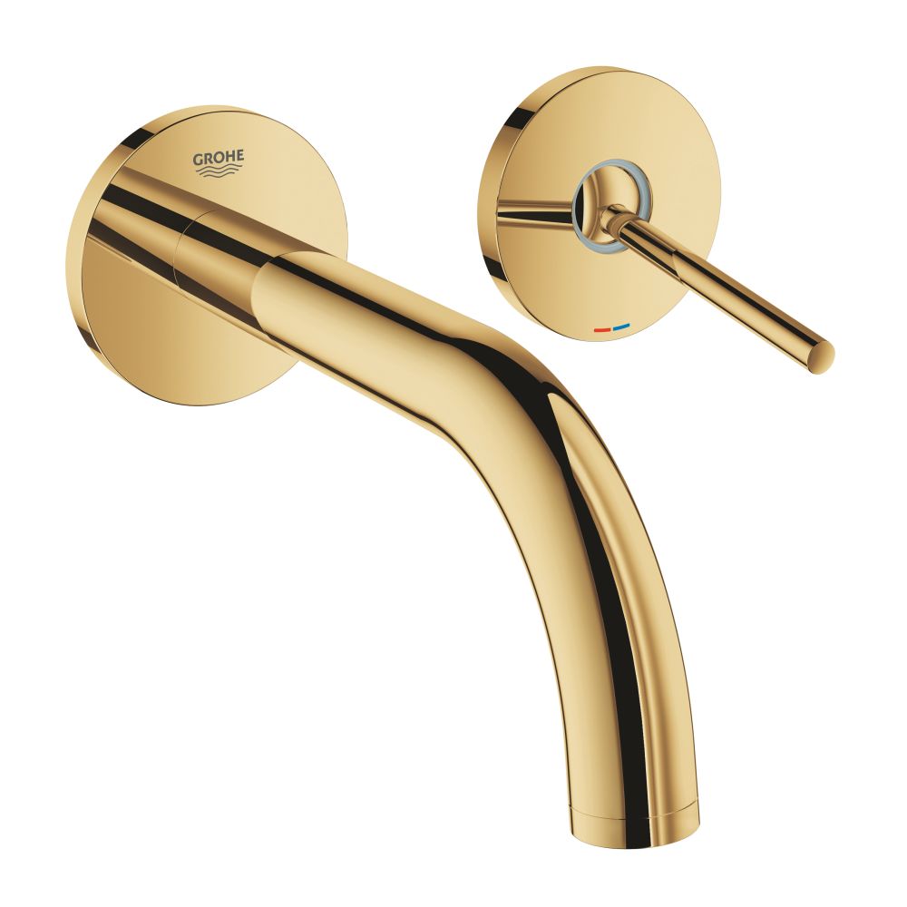 Внешняя часть смесителя для раковины GROHE Atrio Joy настенного монтажа на 2 отверстия, холодный рассвет глянец (19287GL3)