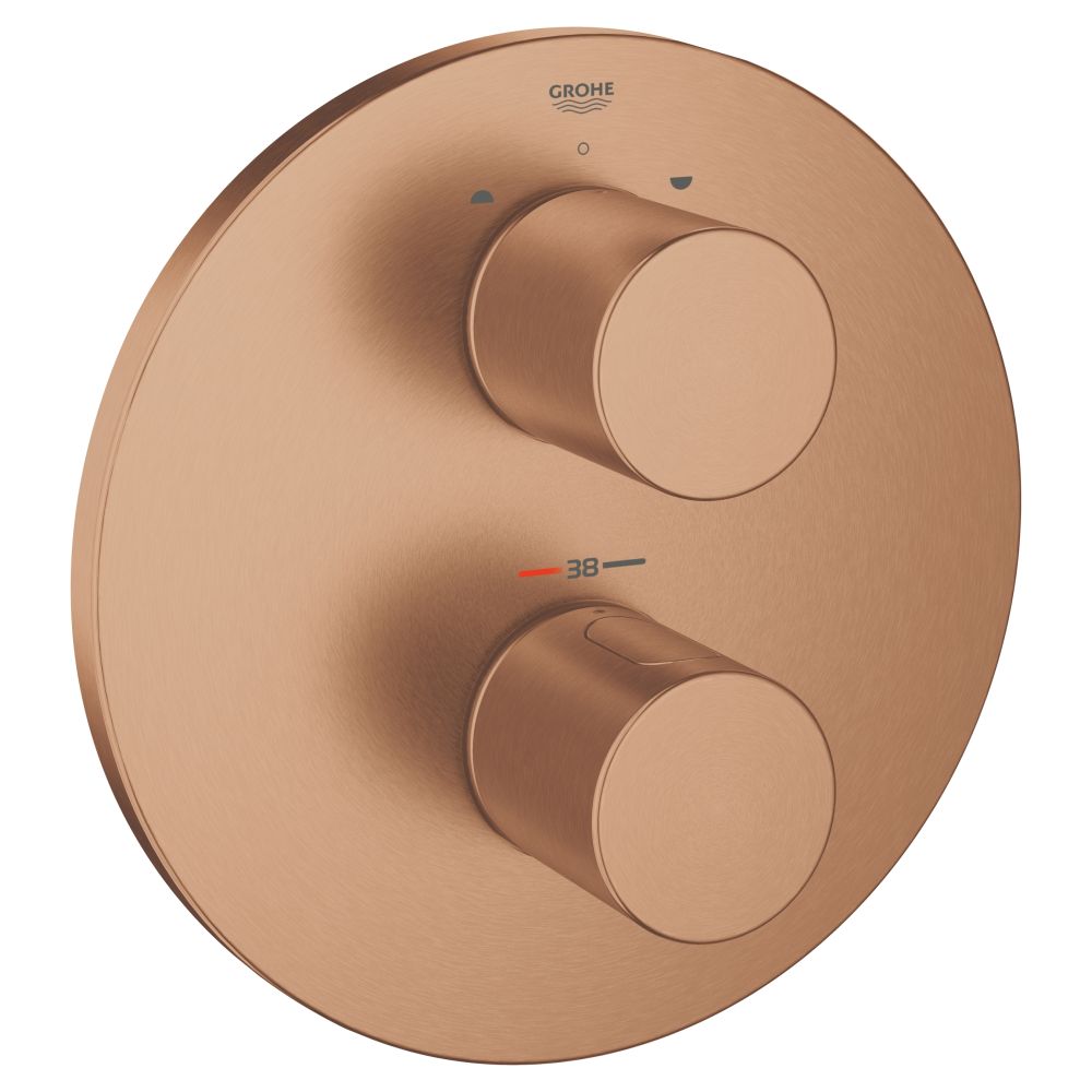 Внешняя часть термостата для ванны GROHE Grohtherm 3000 Cosmopolitan, теплый закат матовый (19468DL0)