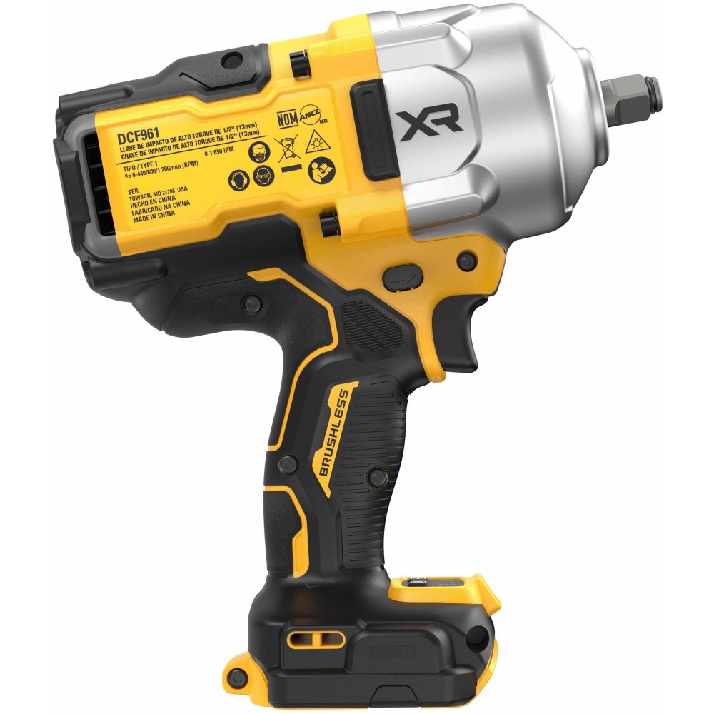 Аккумуляторный гайковерт DEWALT DCF961P2T, 18 В, 2372 Нм, 1890 уд/мин, с 2 АКБ 5 Ач и ЗУ, в кейсе TSTAK (DCF961P2T-QW)