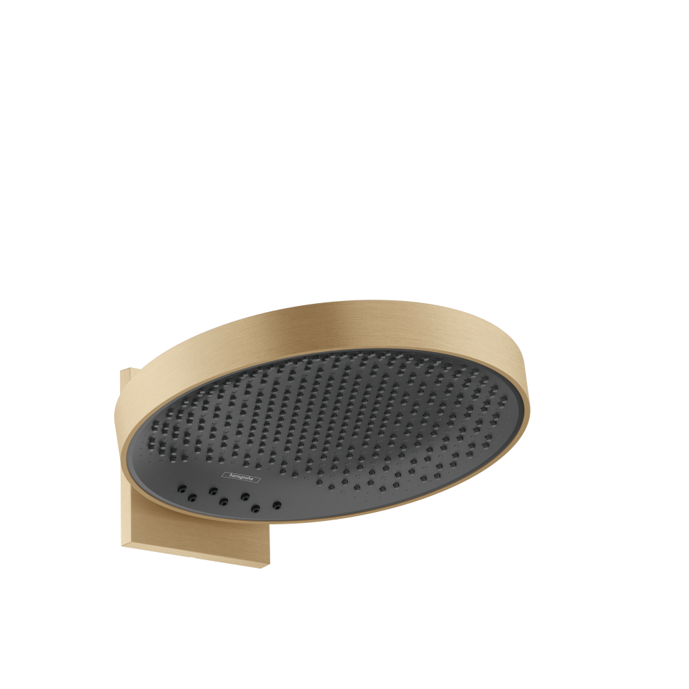 Верхний душ hansgrohe Rainfinity 360 3jet с настенным креплением скрытого монтажа 26234140, шлифованная бронза