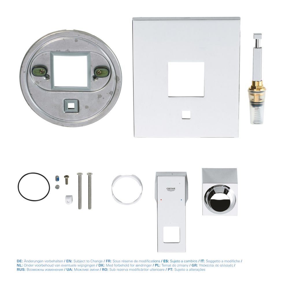 Смеситель для ванны GROHE Eurocube, внешняя часть, хром (19896000)