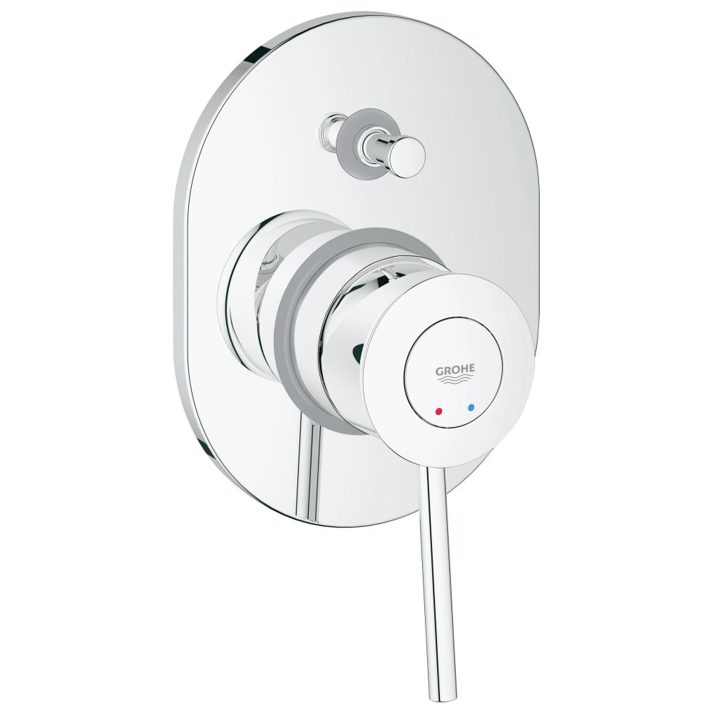 Смеситель для ванны GROHE BauClassic в комплекте с монтажной частью, хром (29047000)