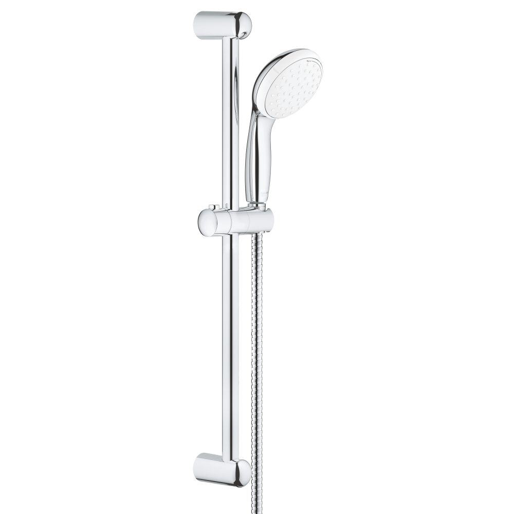 Душевой гарнитур GROHE Tempesta 100, 2 режима струи, душевая штанга 600 мм, 5,7 л/мин, хром (26803000)