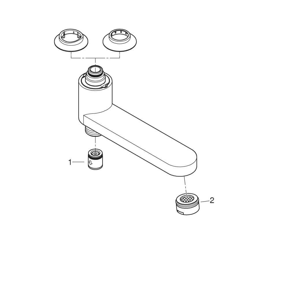 Излив для смесителя GROHE, хром (13450000)
