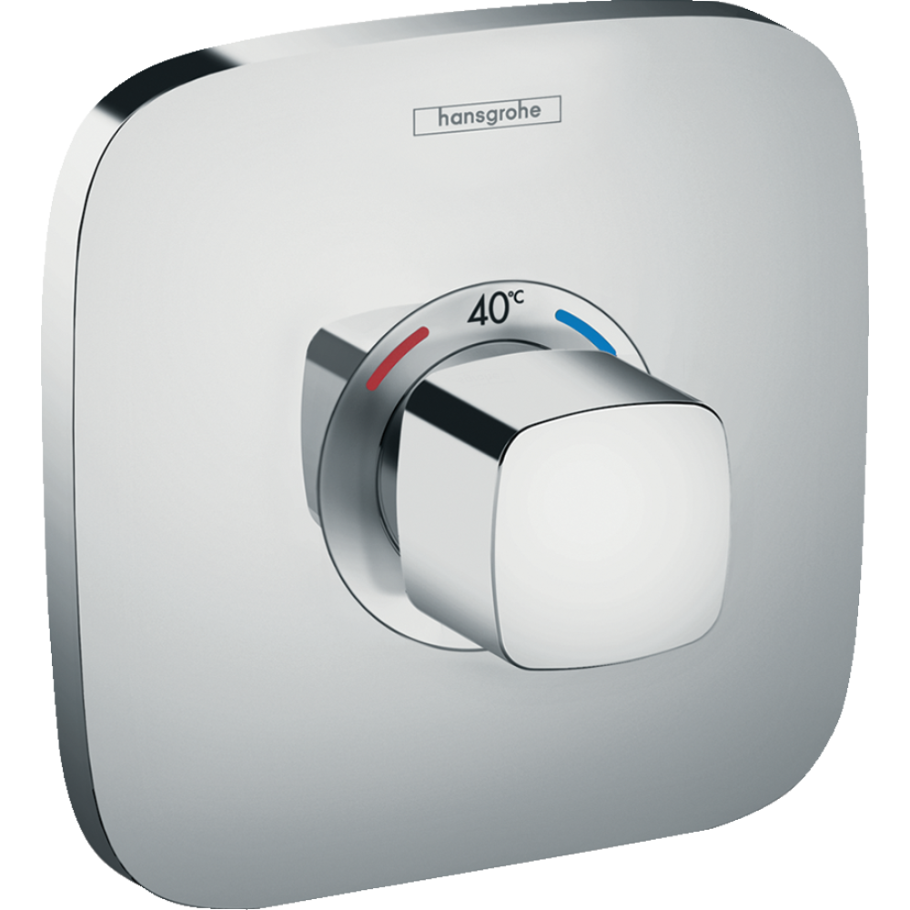 Внешняя часть термостата для душа hansgrohe Ecostat E скрытого монтажа 15705000, хром