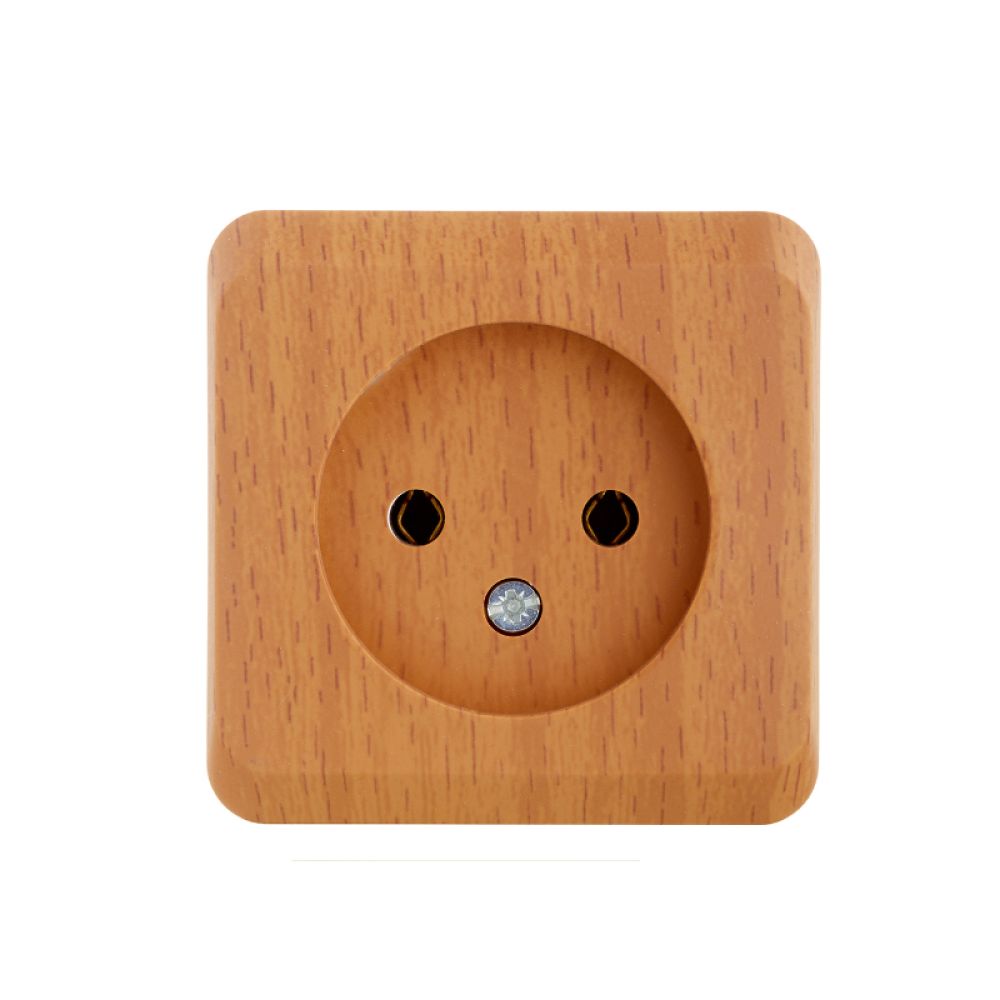 Розетка без заземления 16А Systeme Electric (Schneider Electric) Etude, бук PA16-001T