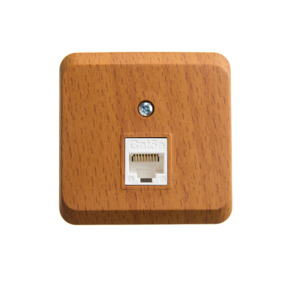 Розетка компьютерная открытой установки Systeme Electric (Schneider Electric) Etude, бук KOMA-001T