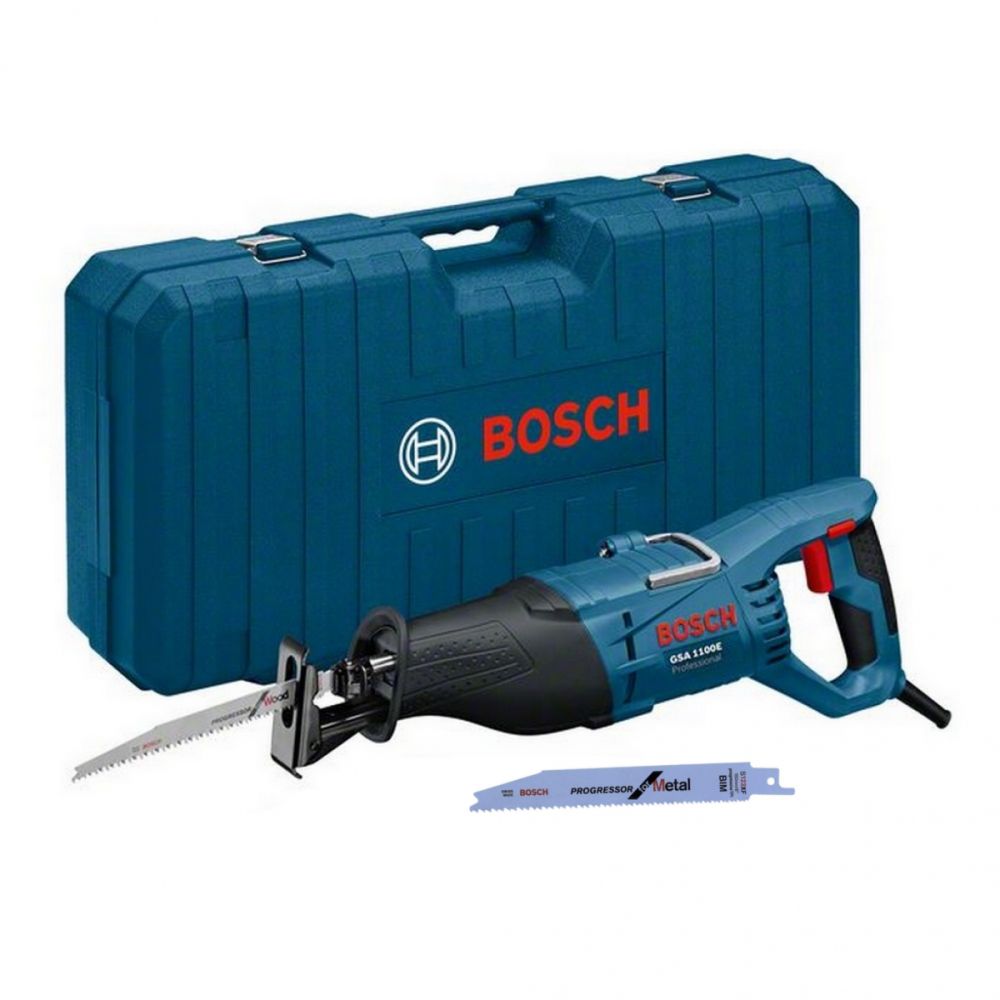 Электрическая сабельная пила Bosch GSA 1100 E 060164C800, 1100 Вт, 2700 ход/мин, в кейсе