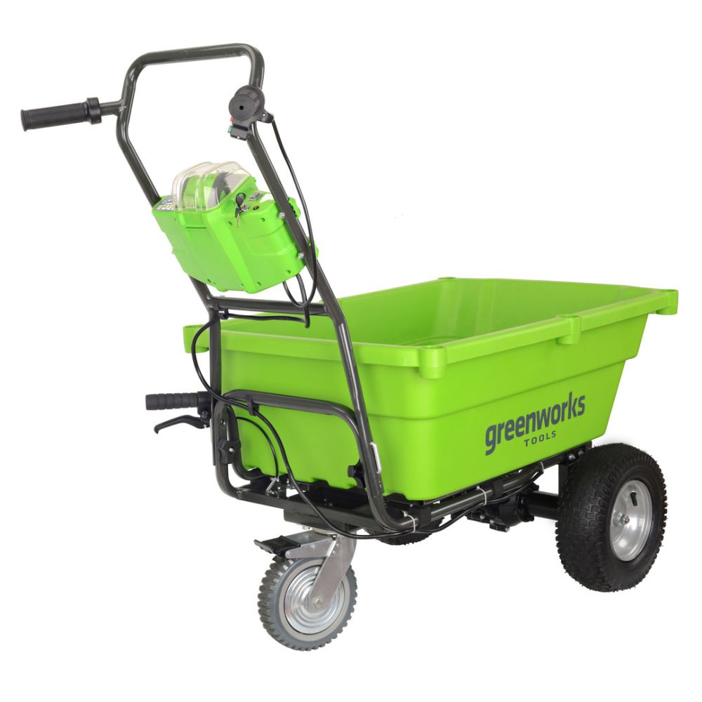 Садовая тележка самоходная Greenworks, 40V, 106 л, 7400007