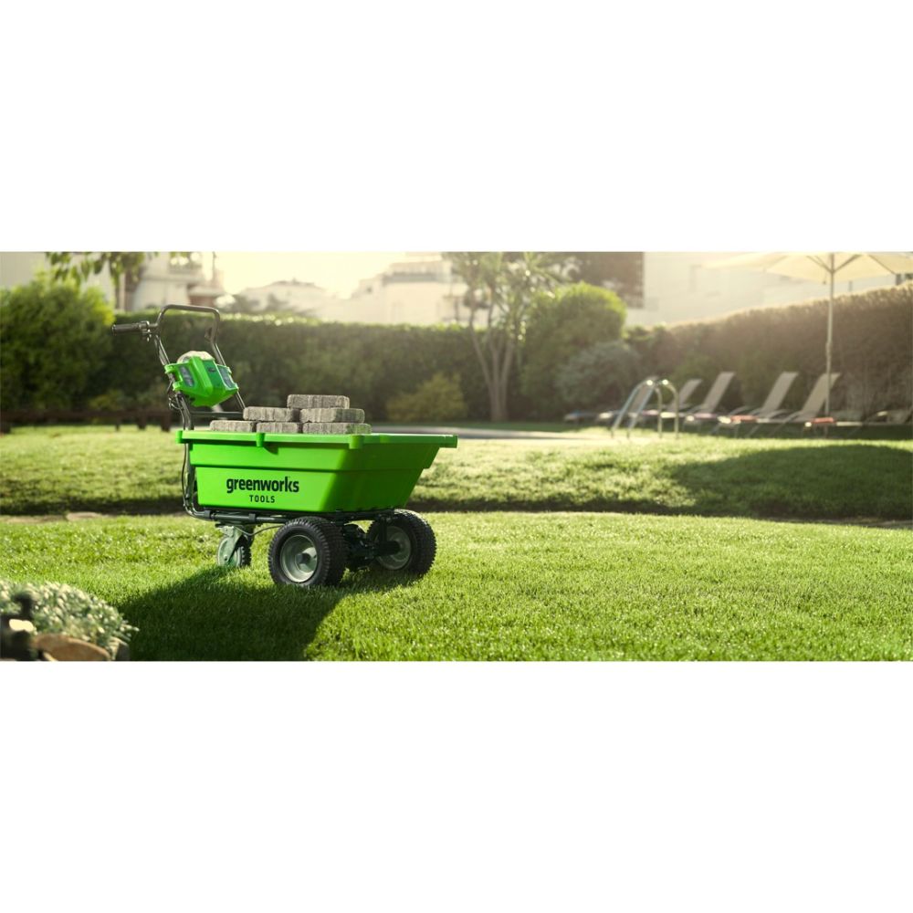 Садовая тележка самоходная Greenworks, 40V, 106 л, 7400007