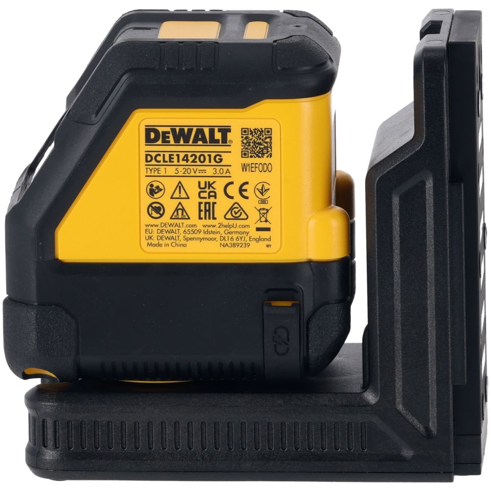 Аккумуляторный лазерный нивелир DEWALT DCLE14201GB, зеленый луч, 45 м, со встроенной АКБ, в чехле (DCLE14201GB-XJ)