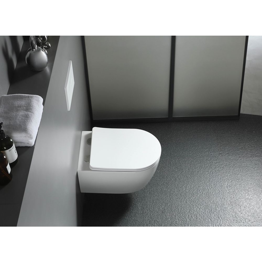 Унитаз Aquatek ЕВРОПА подвесной с сиденьем с микролифтом, белый AQ1900T-00