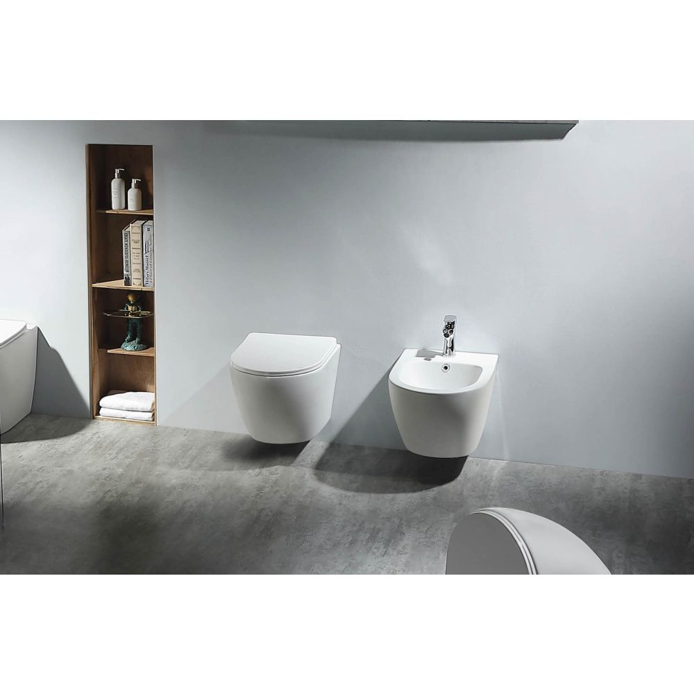 Унитаз Aquatek ЕВРОПА подвесной с сиденьем с микролифтом, белый AQ1900T-00