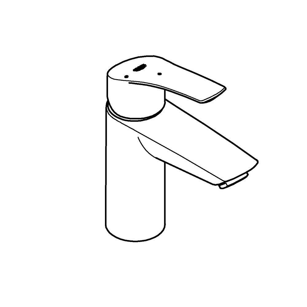 Смеситель для раковины GROHE Eurosmart с цепочкой, S-Size, хром (23372003)