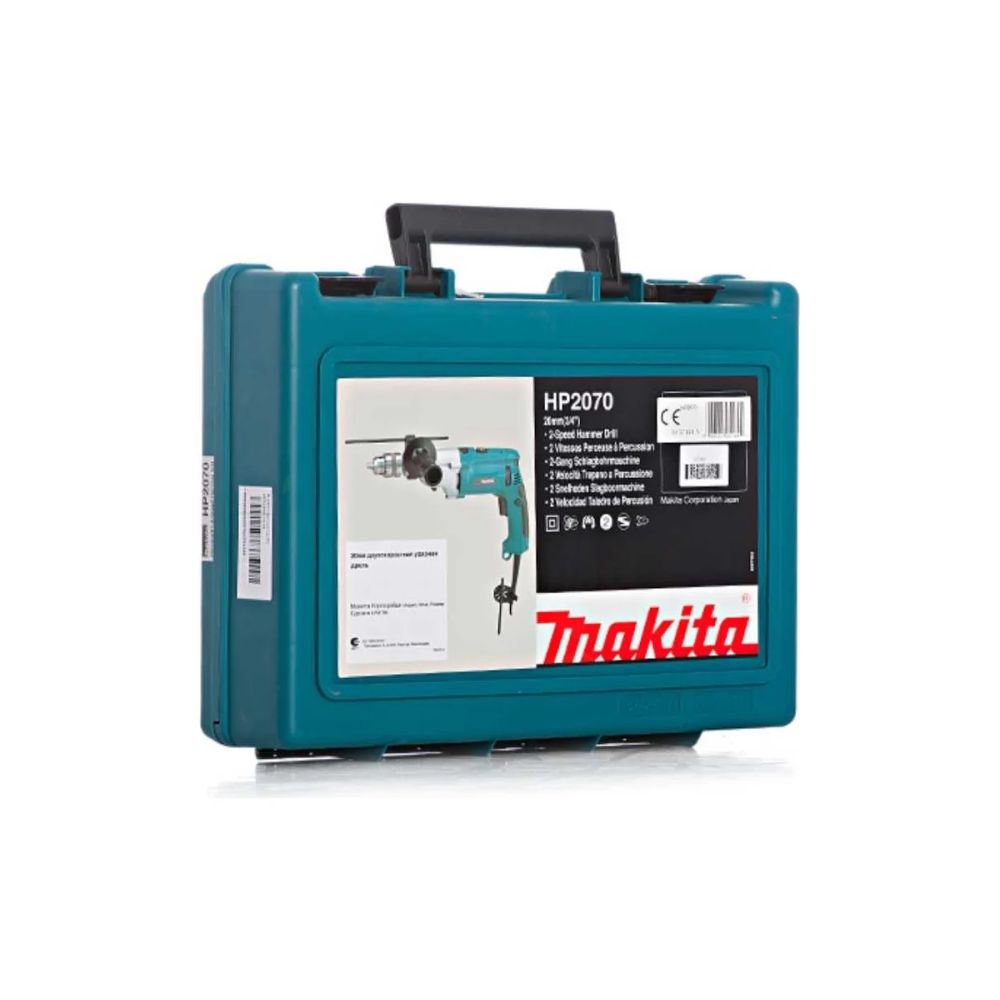 Дрель Makita HP2070, 1010 Вт, 2900 об/мин