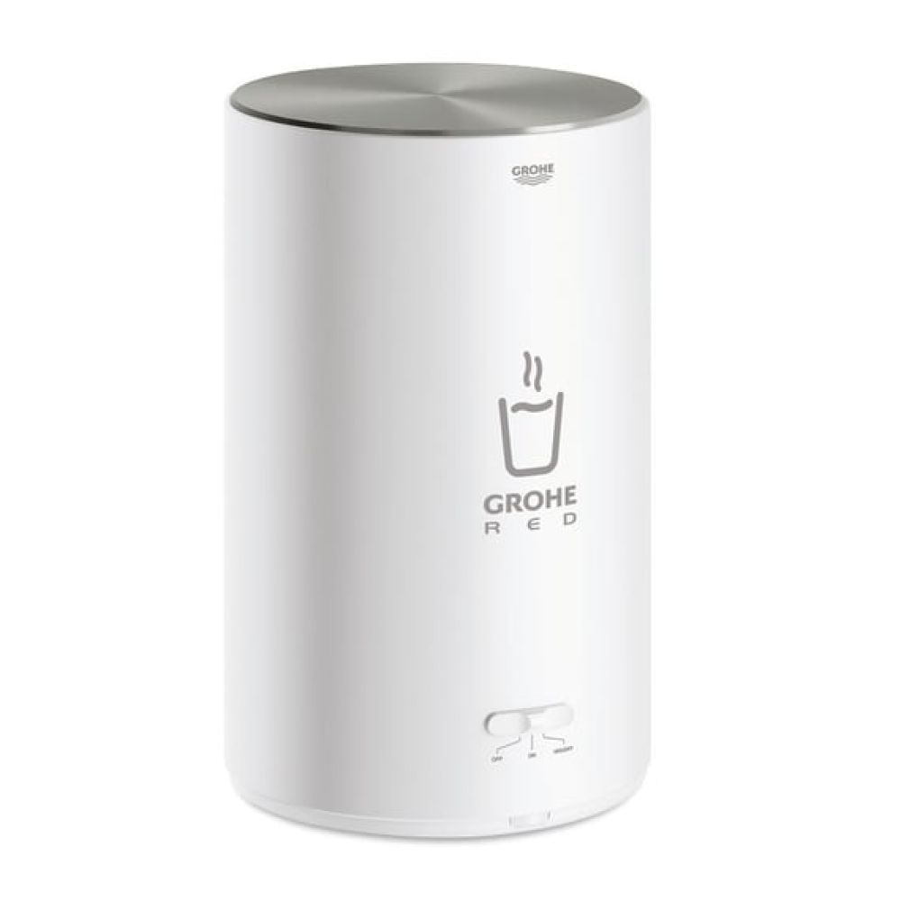 Комплект для кухни GROHE Red Mono с L-образным вентилем, бойлером M-Size и фильтром, суперсталь (30339DC1)