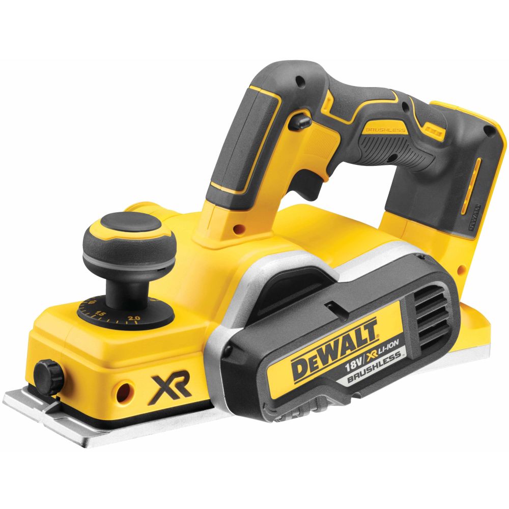 Аккумуляторный рубанок DEWALT DCP580P2, 18 В, 15000 об/мин, 82 мм, с 2 АКБ 5 Ач и ЗУ, в кейсе TSTAK (DCP580P2-QW)