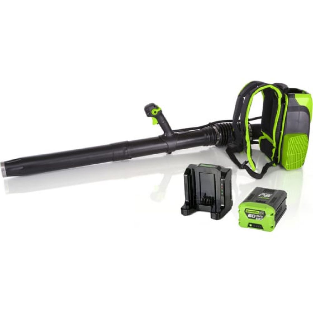 Ранцевый воздуходув, аккумуляторный Greenworks, 60V, бесщеточный, без АКБ и ЗУ, 2402307