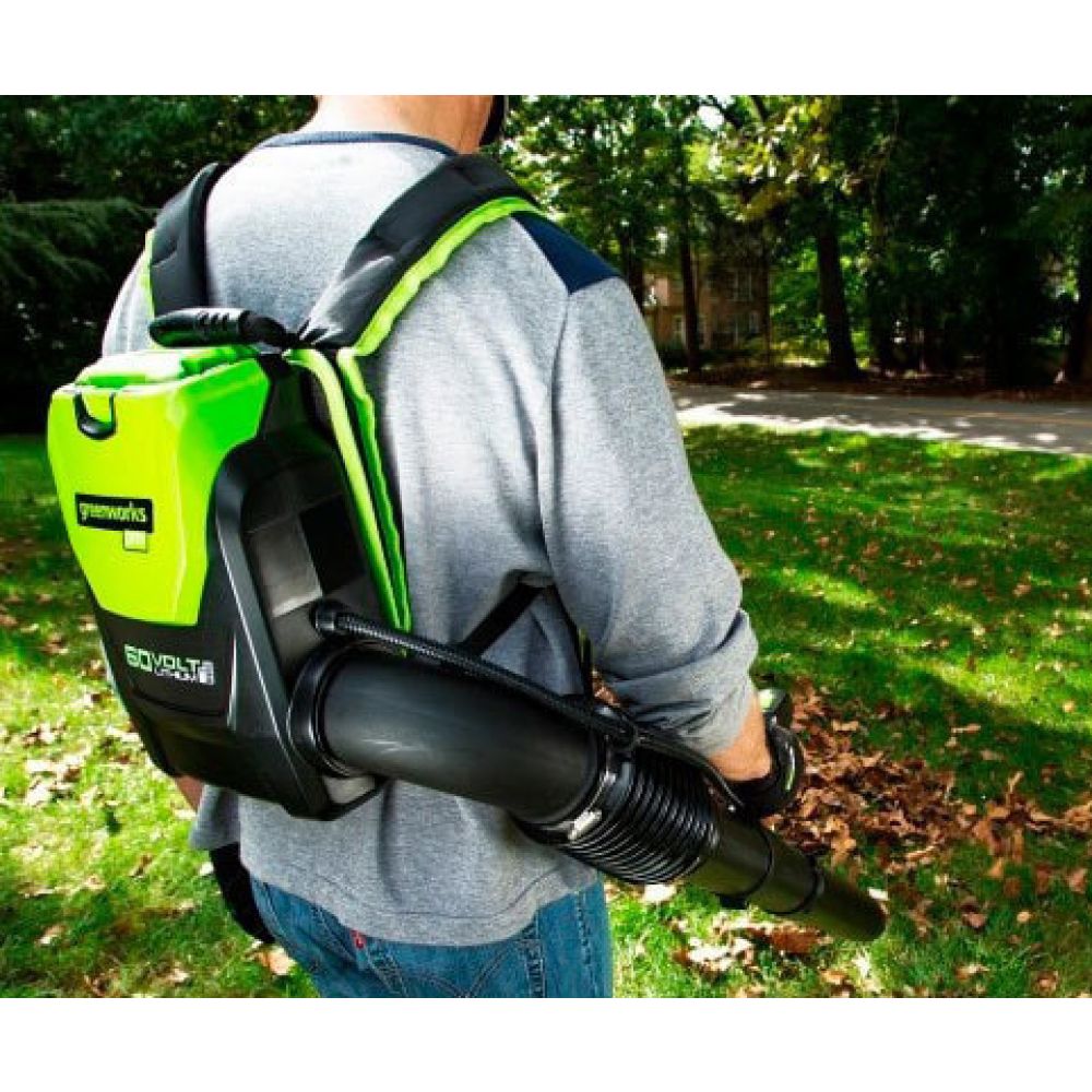 Ранцевый воздуходув, аккумуляторный Greenworks, 60V, бесщеточный, без АКБ и ЗУ, 2402307