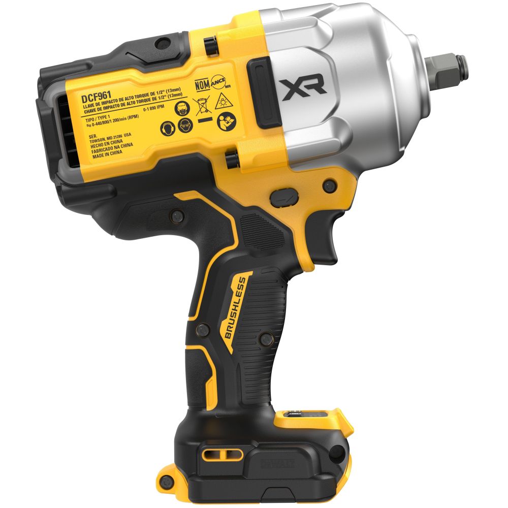 Аккумуляторный гайковерт DEWALT DCF961P2, 18 В, 2372 Нм, 1890 уд/мин, с 2 АКБ 5 Ач и ЗУ, в кейсе TSTAK (DCF961P2-QW)