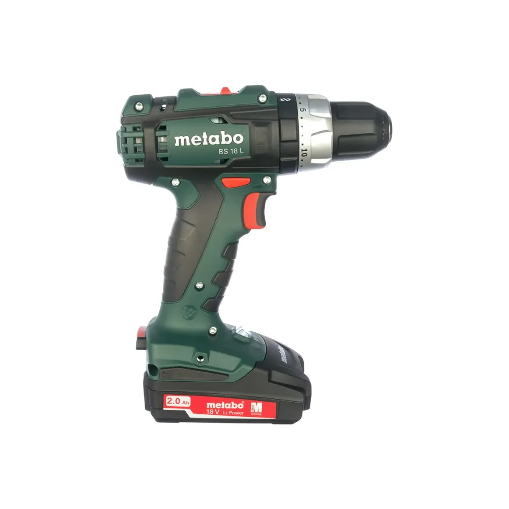 Аккумуляторная дрель Metabo BS 18 L 50 Нм, с 2 АКБ 2 Ач и ЗУ, в кейсе, 602321500