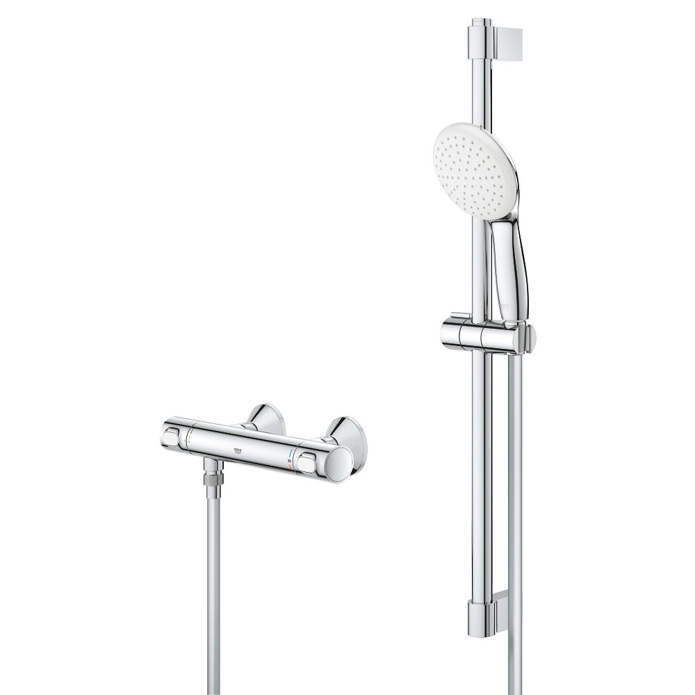 Термостат для душа GROHE Grohtherm 500 с душевым гарнитуром, хром (34796001)