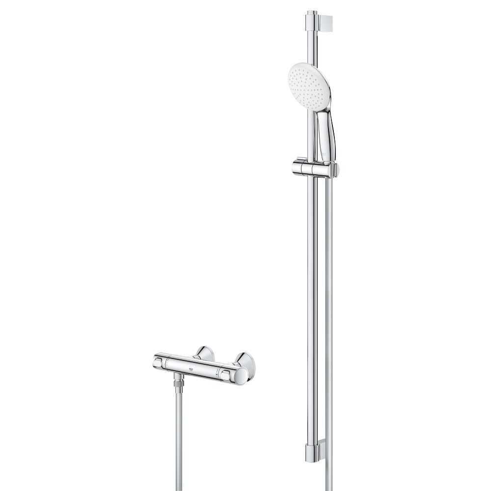Термостат для душа GROHE Grohtherm 500 с душевым гарнитуром, хром (34797001)