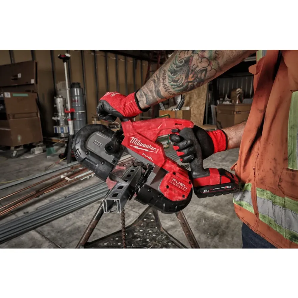 Аккумуляторная ленточная пила Milwaukee M18 FBS85-0C, 18 В, 165 м/мин, без АКБ и ЗУ, в кейсе, 4933471496