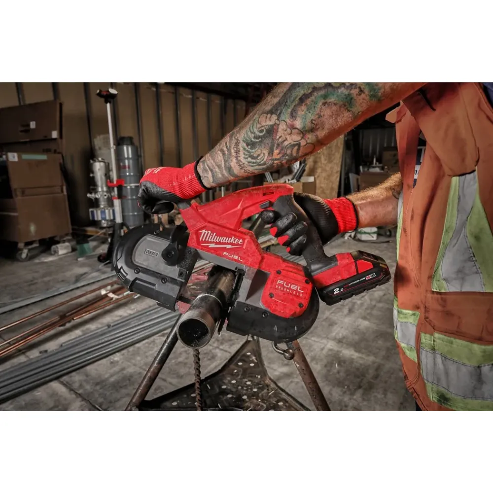 Аккумуляторная ленточная пила Milwaukee M18 FBS85-0C, 18 В, 165 м/мин, без АКБ и ЗУ, в кейсе, 4933471496