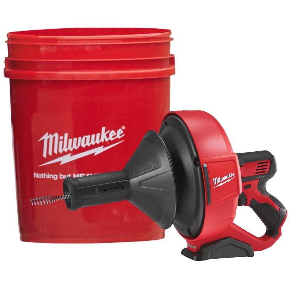 Аккумуляторная прочистная машина Milwaukee M12 BDC6-0C, с тросиком, 12 В, до 7.6 м, без АКБ и ЗУ, 4933451634