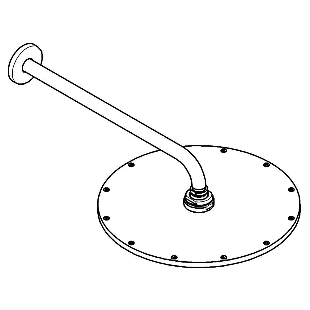 Верхний душ GROHE Rainshower Cosmopolitan Metal 310, 8 л/мин, 1 режим, 380 мм, хром (26066000)