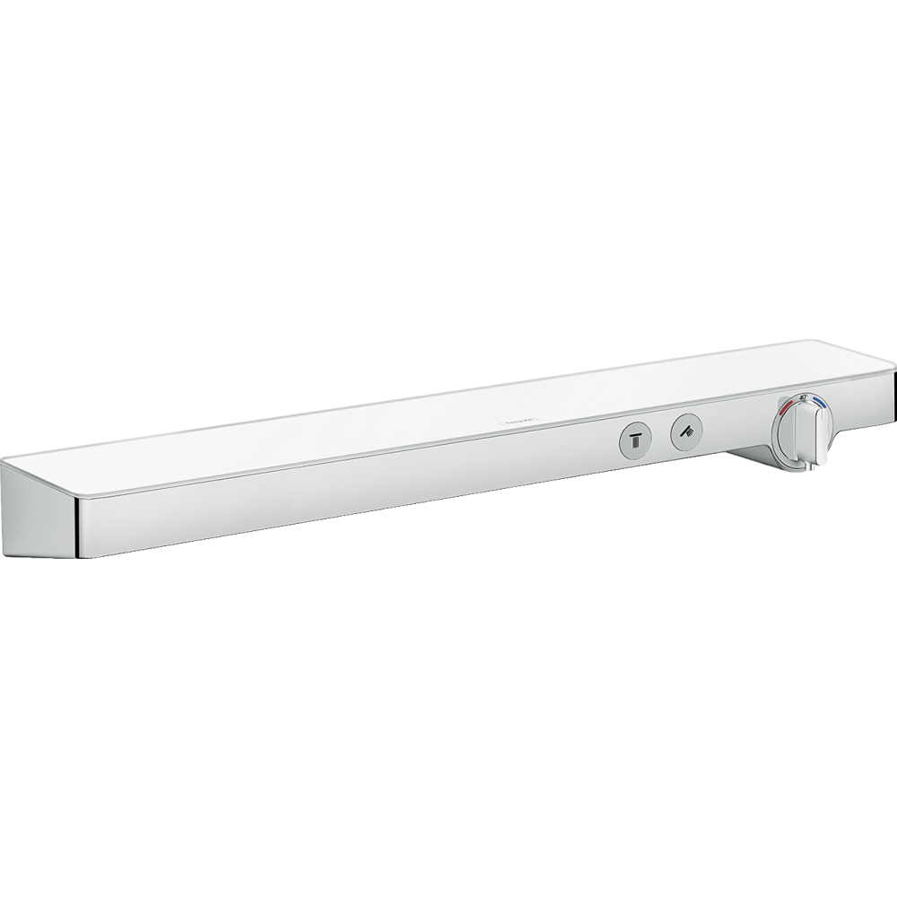Термостат для душа hansgrohe ShowerTablet Select 700 внешнего монтажа на 2 потребителя 13184400, белый/хром