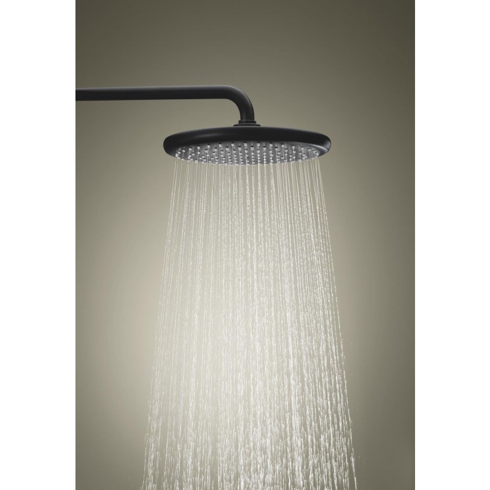 Душевая система GROHE Tempesta System 250 с термостатом для душа, матовый чёрный (266702431/U), уцененный товар