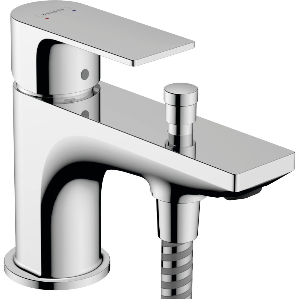 Смеситель для ванны hansgrohe Rebris E Monotrou на край ванны, 2 режима расхода воды 72437000, хром