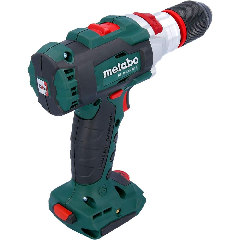 Ударная дрель-шуруповерт Metabo SB 18 LTX BL I, 18 В, 2000 об/мин, 38000 уд/мин, с 2 АКБ 5.2 Ач и ЗУ в кейсе metaBOX (602360650)
