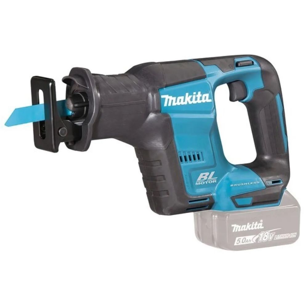 Аккумуляторная сабельная пила Makita DJR188Z, 18 В, 3000 ход/мин, 20 мм, без АКБ и ЗУ