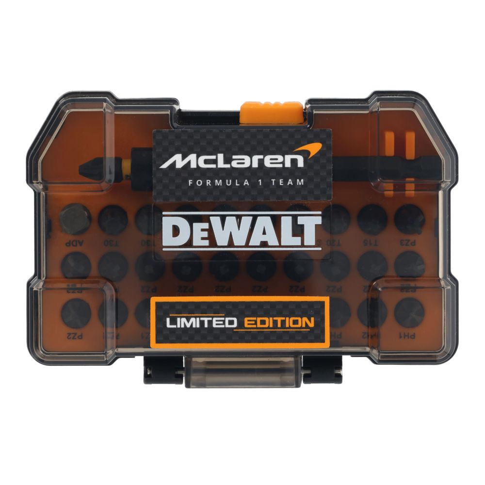 Набор бит DEWALT McLaren Limited Edition DT70900T, PH/PZ/Torx, 25 мм, 32 шт., в кейсе (DT70900T-QZ)