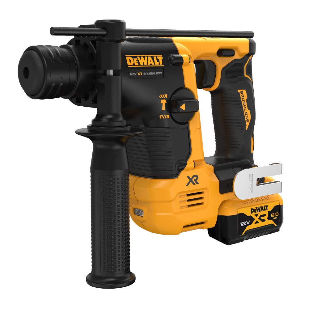 Аккумуляторный перфоратор DEWALT DCH072, 12 В, 1.2 Дж, 4280 уд/мин, с 2 АКБ 5 Ач и ЗУ, в кейсе TSTAK (DCH072P2-QW)